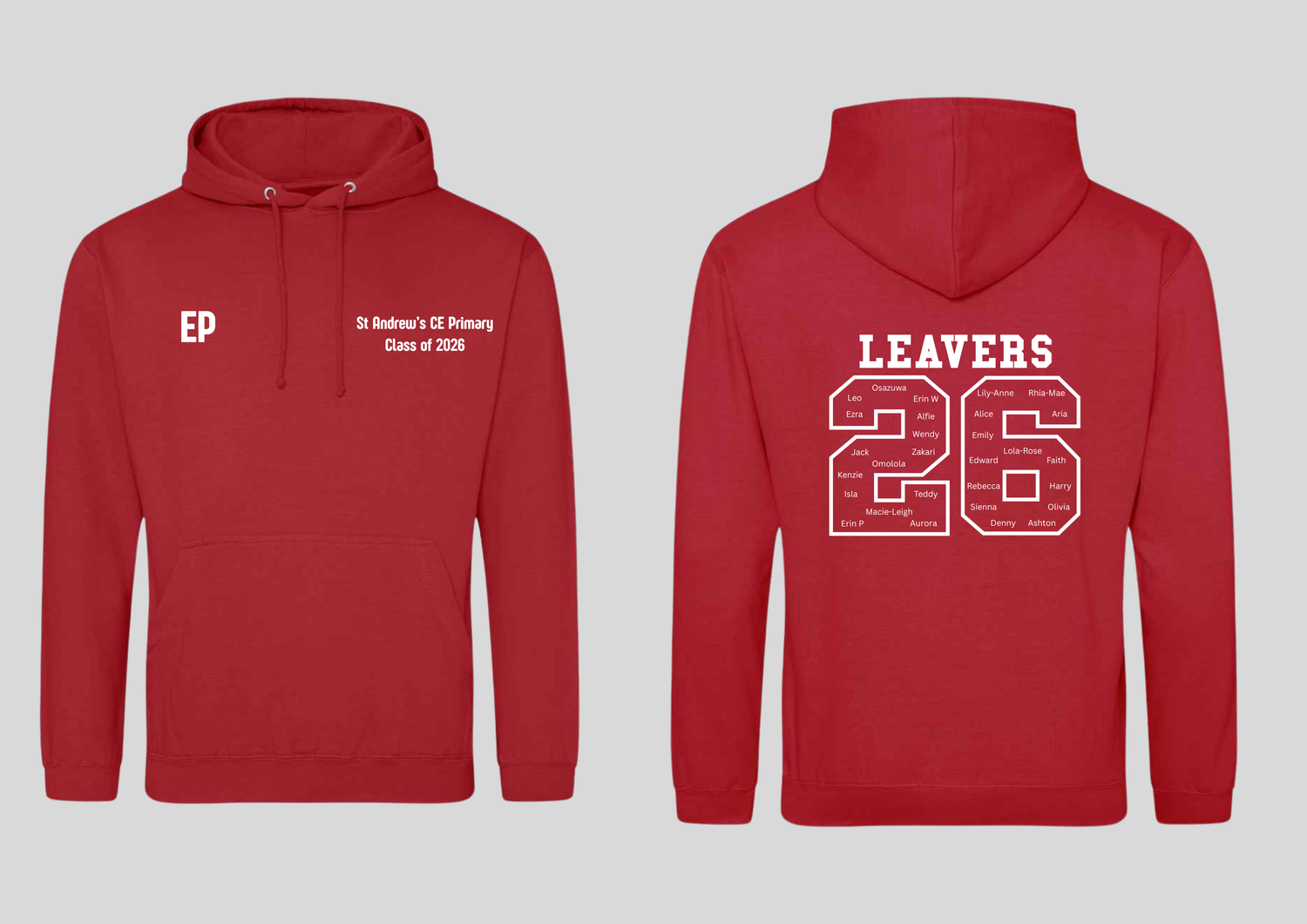 St Andrew's Leavers Hoodies 2026