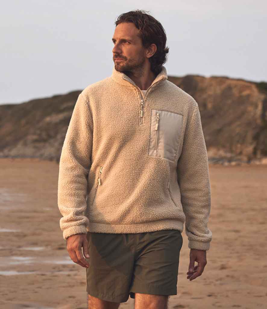 Sherpa fleece quarter zip