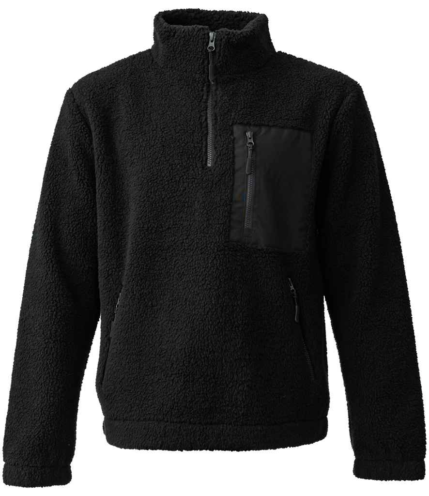 Sherpa fleece quarter zip