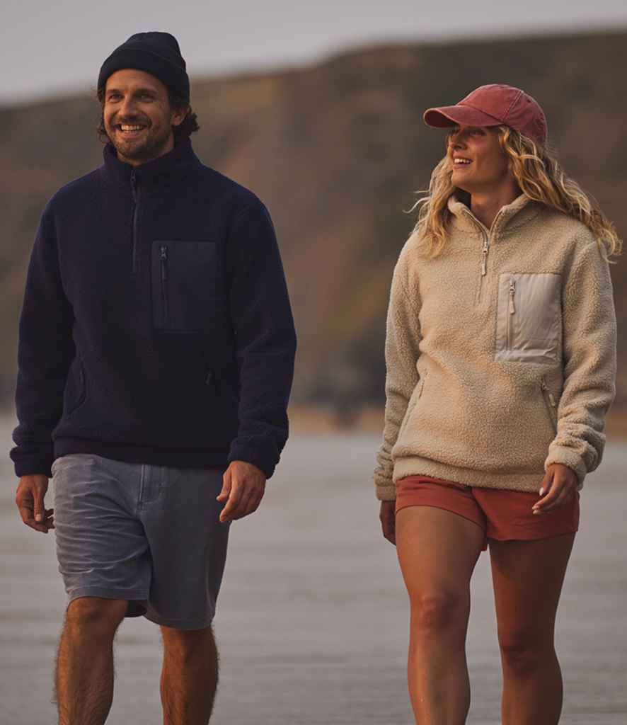 Sherpa fleece quarter zip