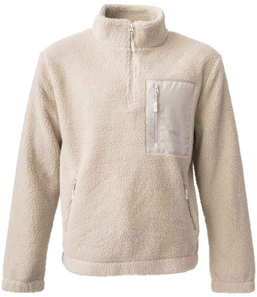 Sherpa fleece quarter zip