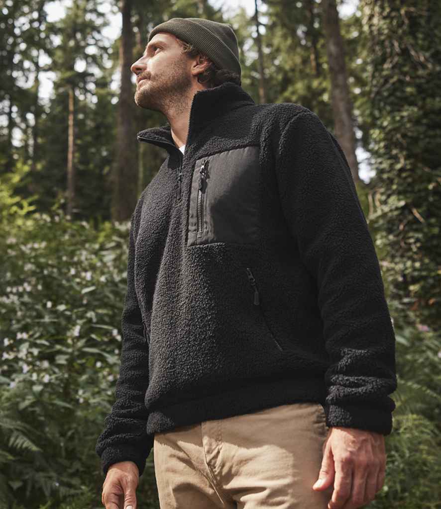 Sherpa fleece quarter zip