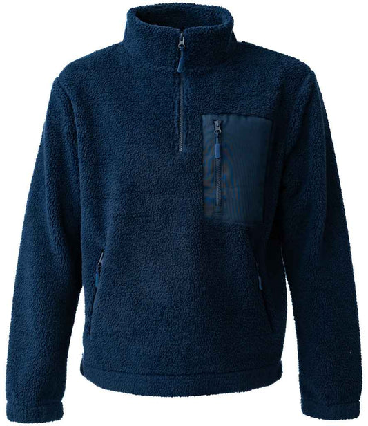 Sherpa fleece quarter zip