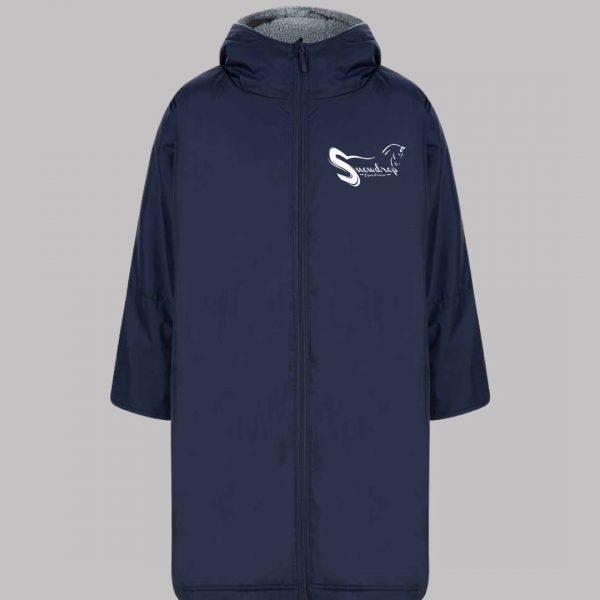 snowdrop equestrian changing robe in navy