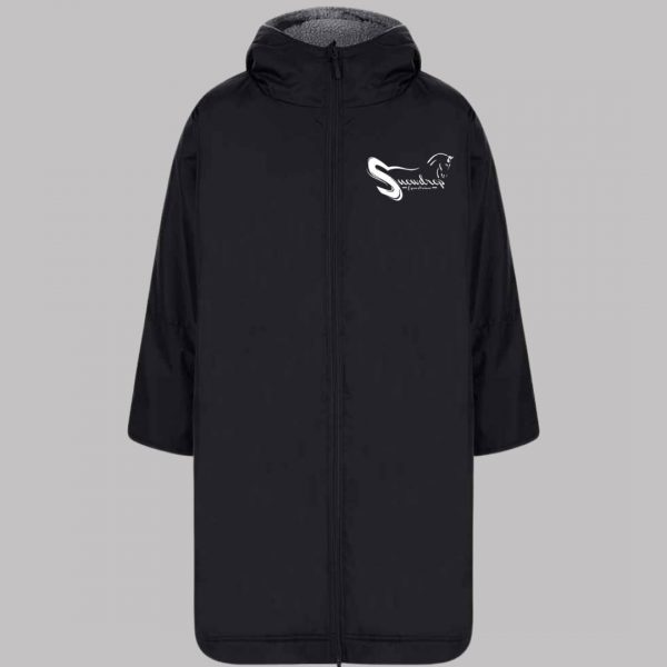 snowdrop equestrian changing robe in black