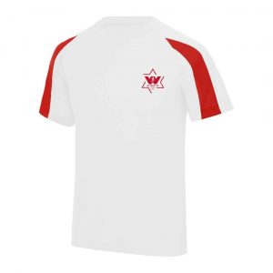 warrington athletics club training top in white